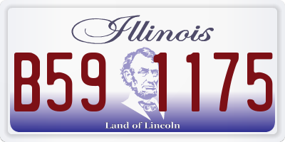 IL license plate B591175