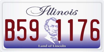 IL license plate B591176