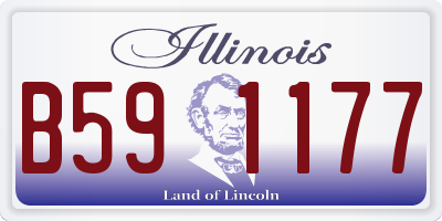 IL license plate B591177