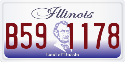 IL license plate B591178
