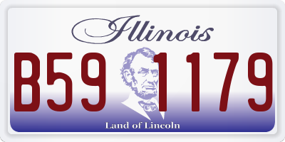 IL license plate B591179