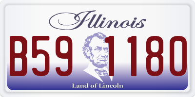 IL license plate B591180