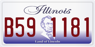 IL license plate B591181