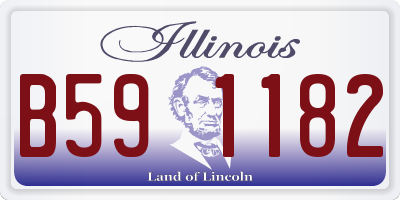 IL license plate B591182
