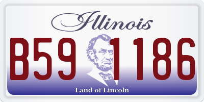 IL license plate B591186