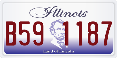 IL license plate B591187