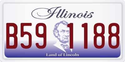 IL license plate B591188