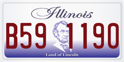 IL license plate B591190