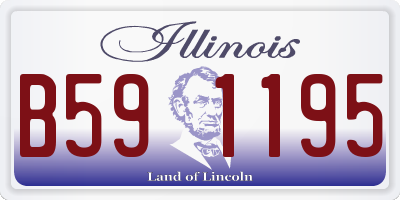 IL license plate B591195