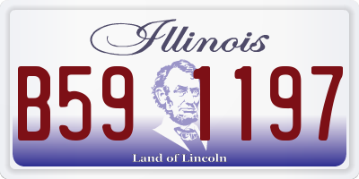 IL license plate B591197