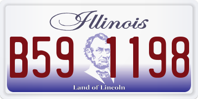 IL license plate B591198