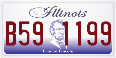 IL license plate B591199