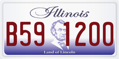 IL license plate B591200