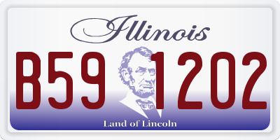 IL license plate B591202