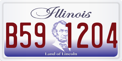 IL license plate B591204