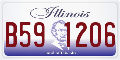 IL license plate B591206