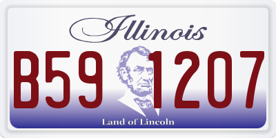 IL license plate B591207