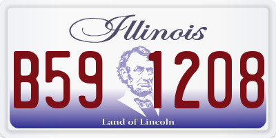 IL license plate B591208
