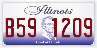 IL license plate B591209