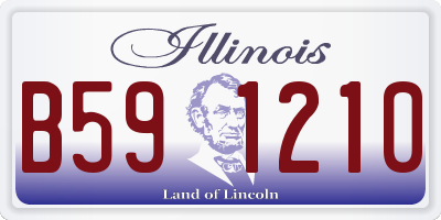IL license plate B591210