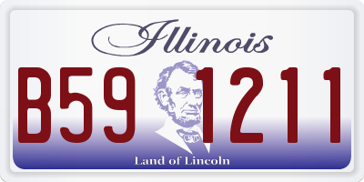 IL license plate B591211