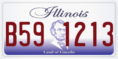 IL license plate B591213