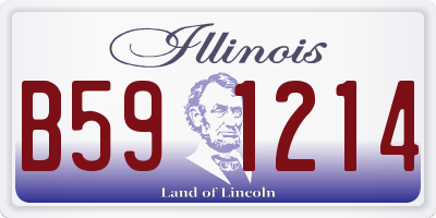 IL license plate B591214