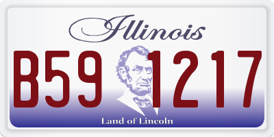 IL license plate B591217