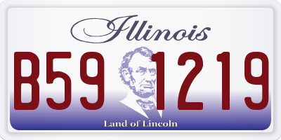IL license plate B591219