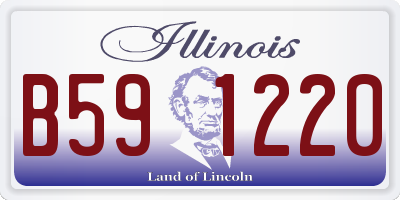 IL license plate B591220
