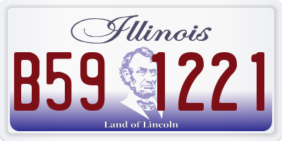 IL license plate B591221