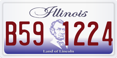 IL license plate B591224