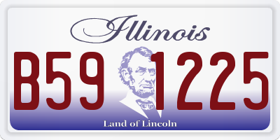IL license plate B591225