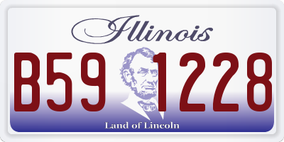 IL license plate B591228