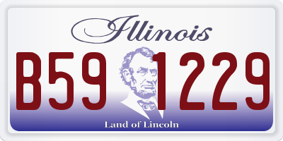 IL license plate B591229