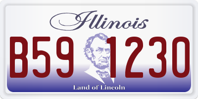 IL license plate B591230
