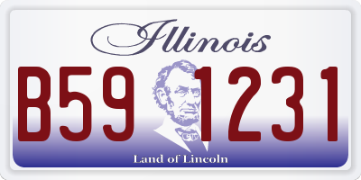 IL license plate B591231