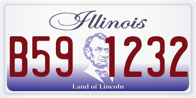 IL license plate B591232