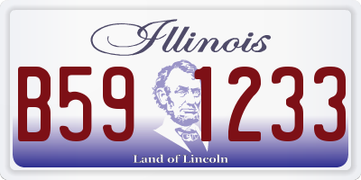 IL license plate B591233
