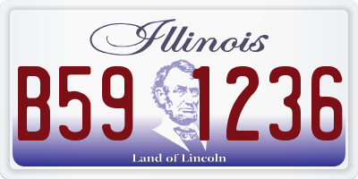 IL license plate B591236