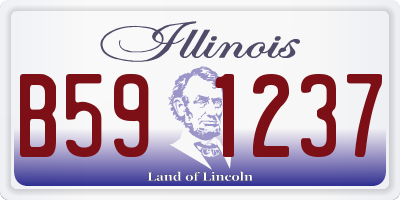 IL license plate B591237