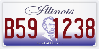 IL license plate B591238
