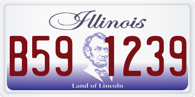 IL license plate B591239