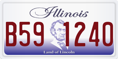 IL license plate B591240