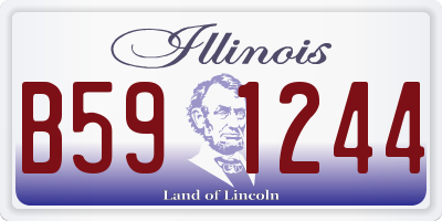 IL license plate B591244