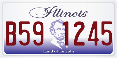 IL license plate B591245