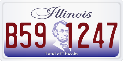 IL license plate B591247