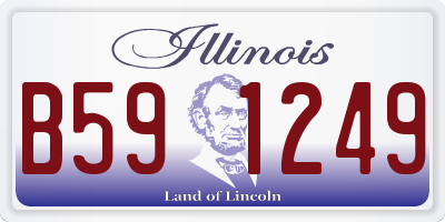 IL license plate B591249