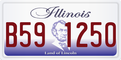 IL license plate B591250