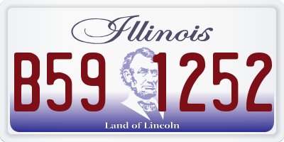IL license plate B591252